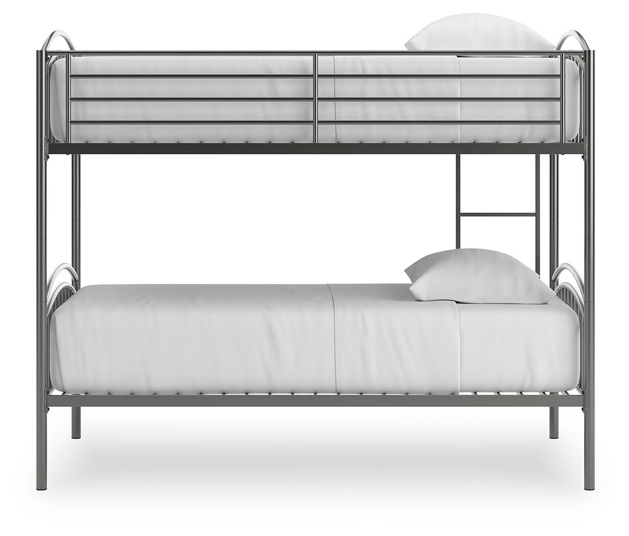 Lanceburg Twin over Twin Bunk Bed and 2 Mattresses (PCB400-SI) - Image 4