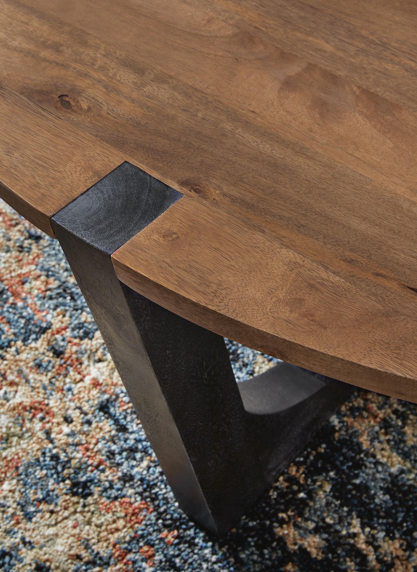 Hanneforth Coffee Table - Brown/Black (T726-SI) - Image 5