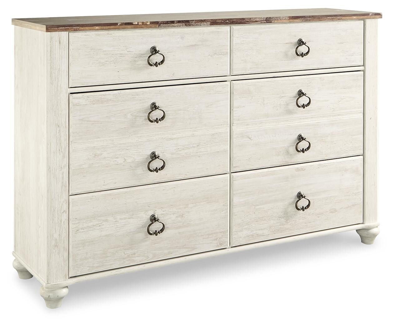 Willowton Panel Bed, Dresser, Chest and Nightstand (B267-SI) - Image 3