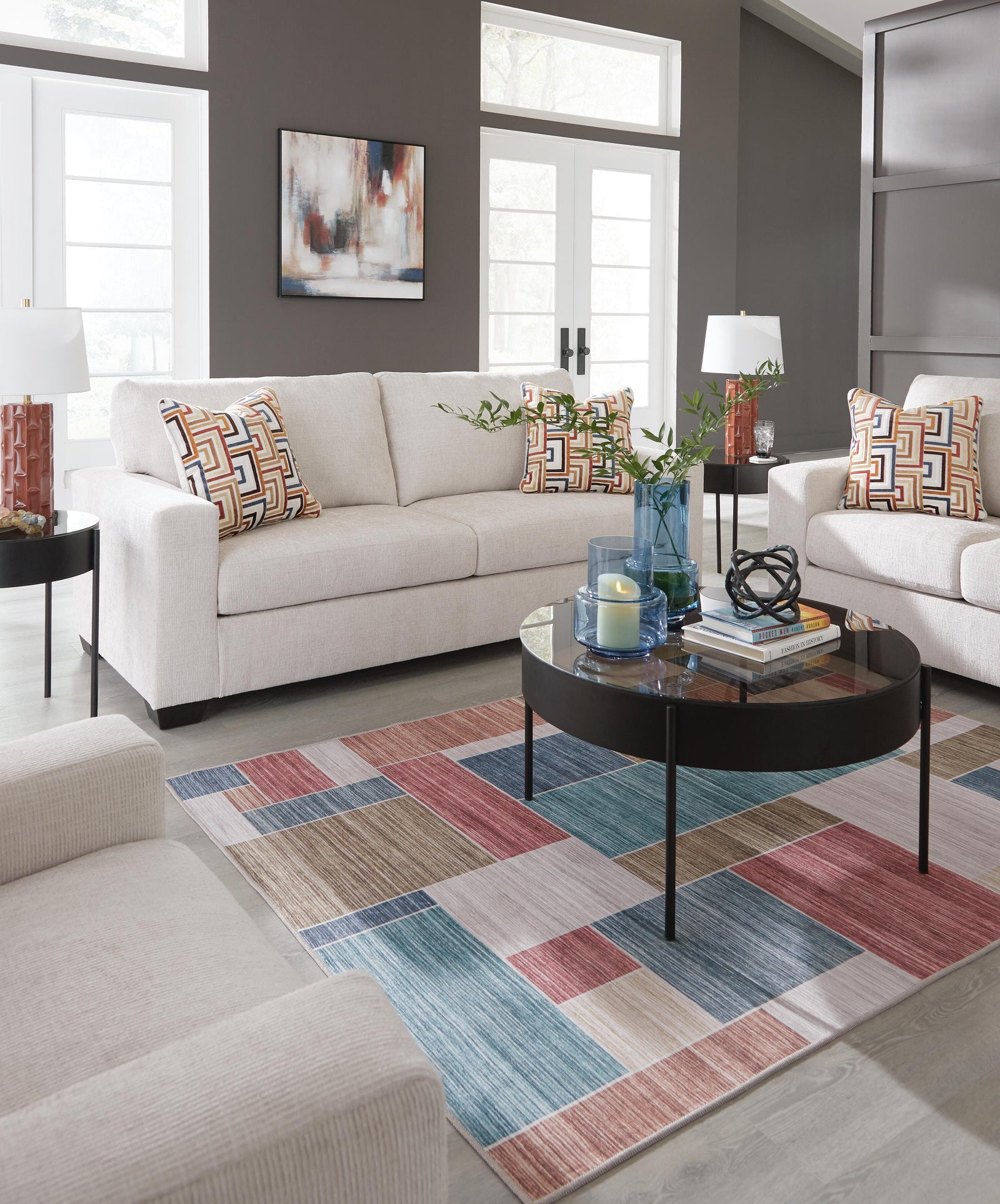 Aviemore Queen Sofa Sleeper and Loveseat (24305-SI) - Image 11