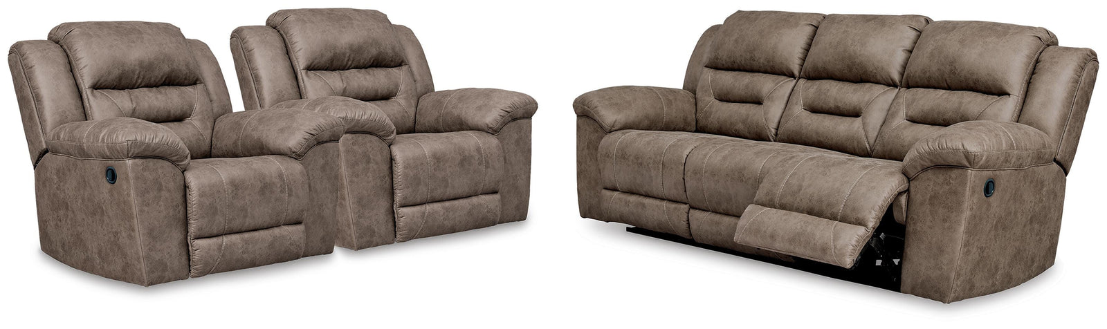 Stoneland Reclining Sofa and 2 Recliners (39905-SI)