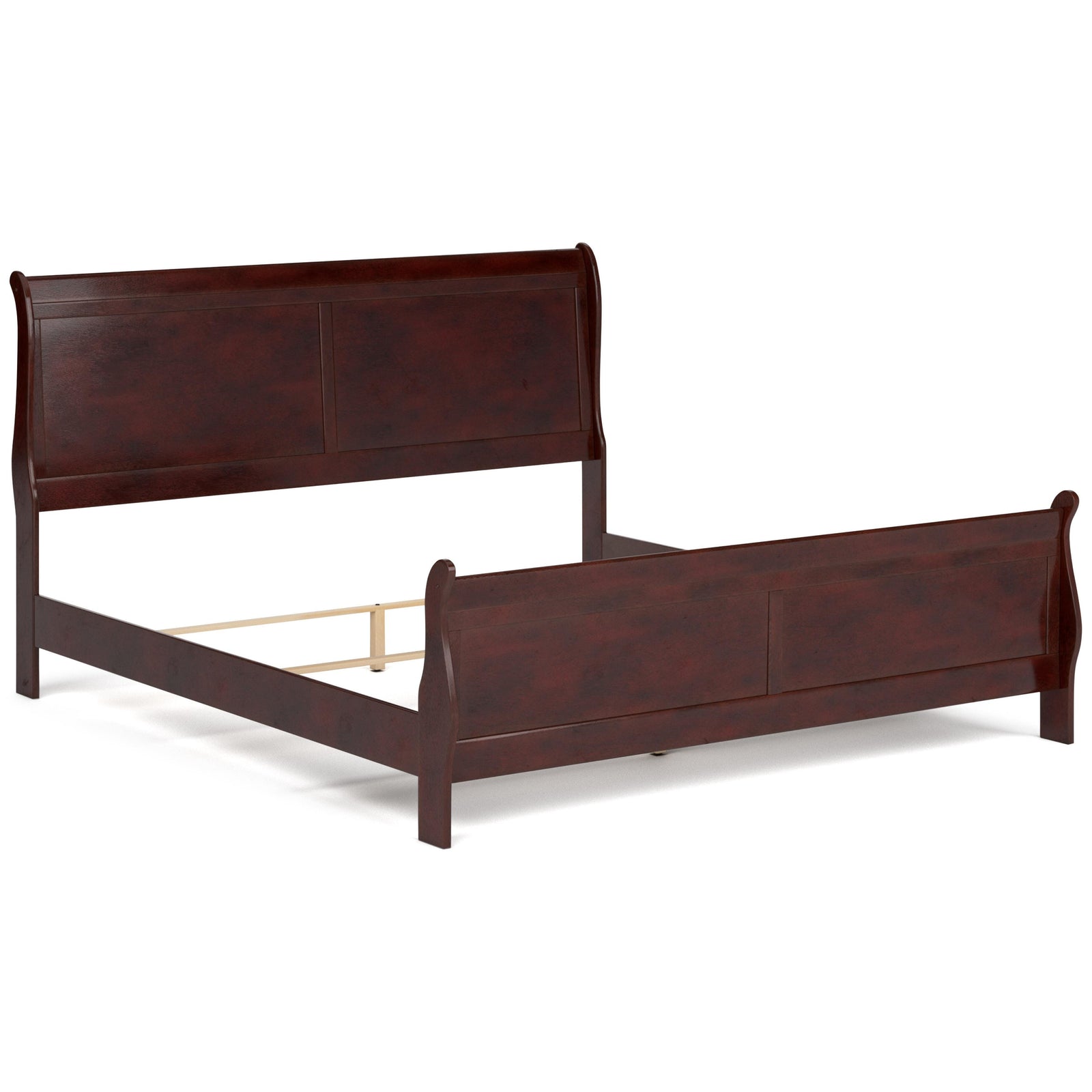 Alisdair Sleigh Bed, Dresser, Mirror and Chest - Reddish Brown (B376-SI) - Image 4