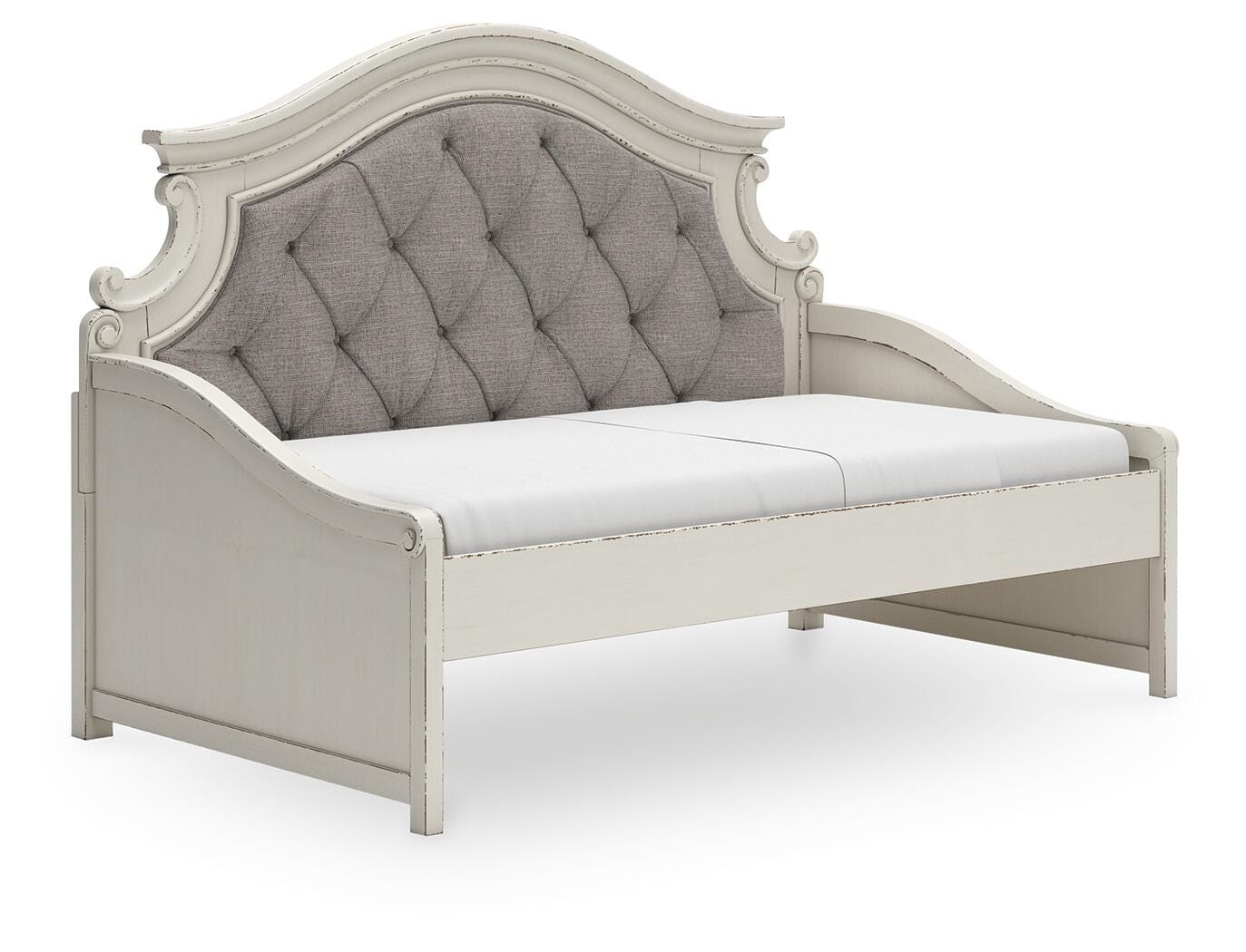 Realyn Day Bed (Youth) - Chipped White (B743-SI)