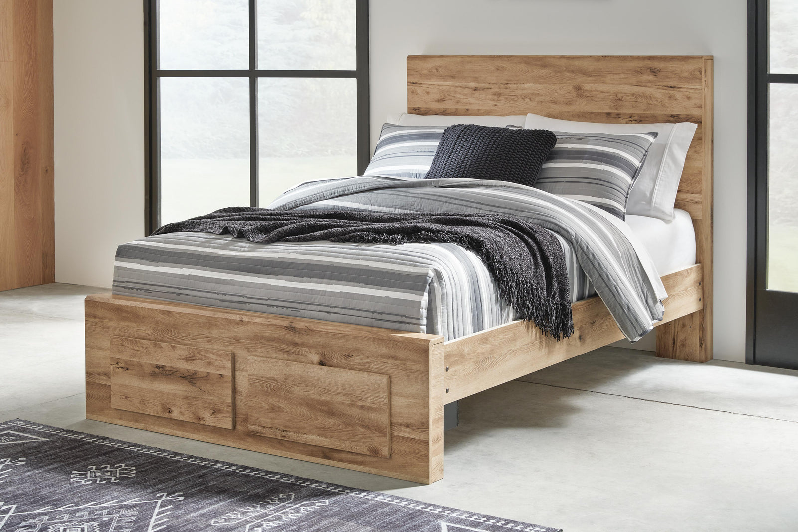 Hyanna Storage Panel Bed, Dresser, Mirror and Nightstand (B1050-SI) - Image 12