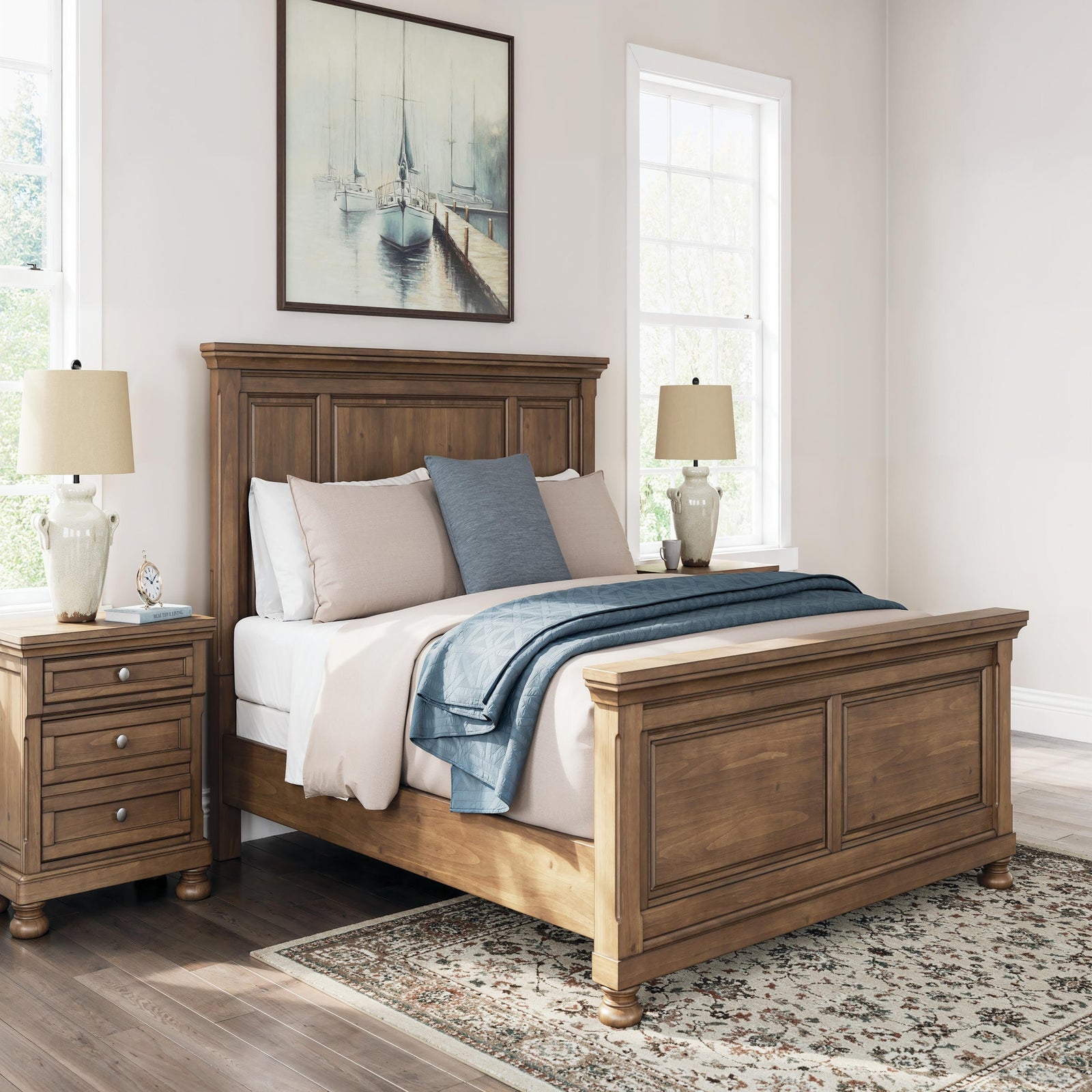 Feddinger Queen Panel Bed (PCB779-SI) - Image 8