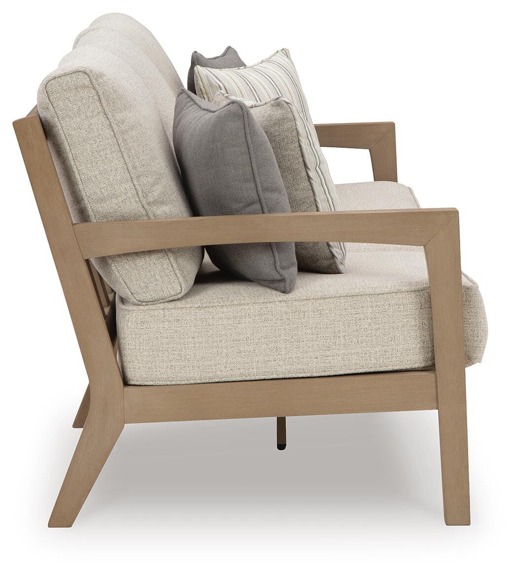 Hallow Creek Outdoor Sofa with Cushion (P560-SI) - Image 4
