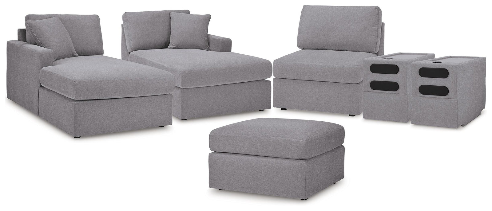 Modmax 5-Piece Sectional and Ottoman (92104-SI)