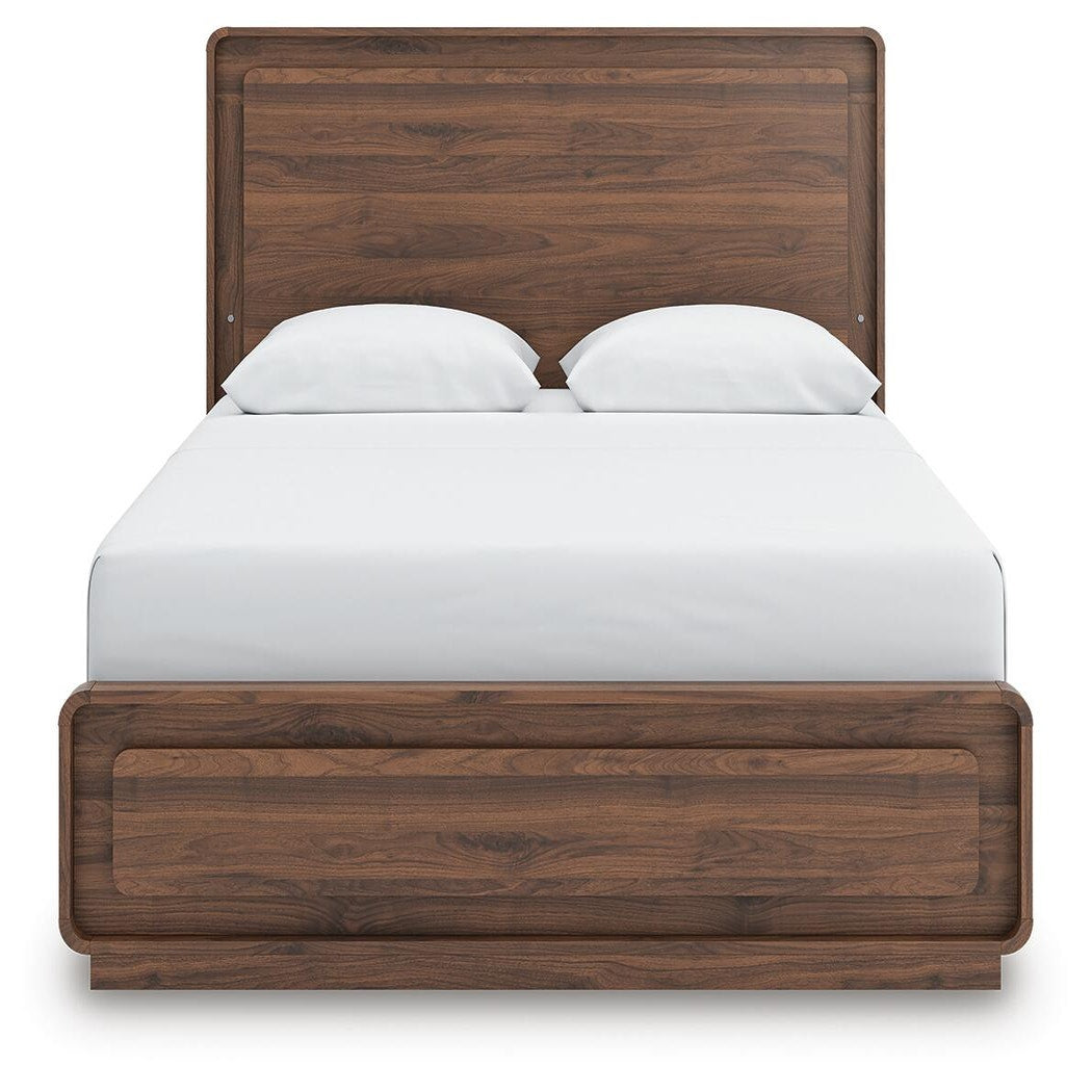 Fortlorn Queen Panel Bed, Dresser, Mirror and Nightstand (PCB386-SI) - Image 9