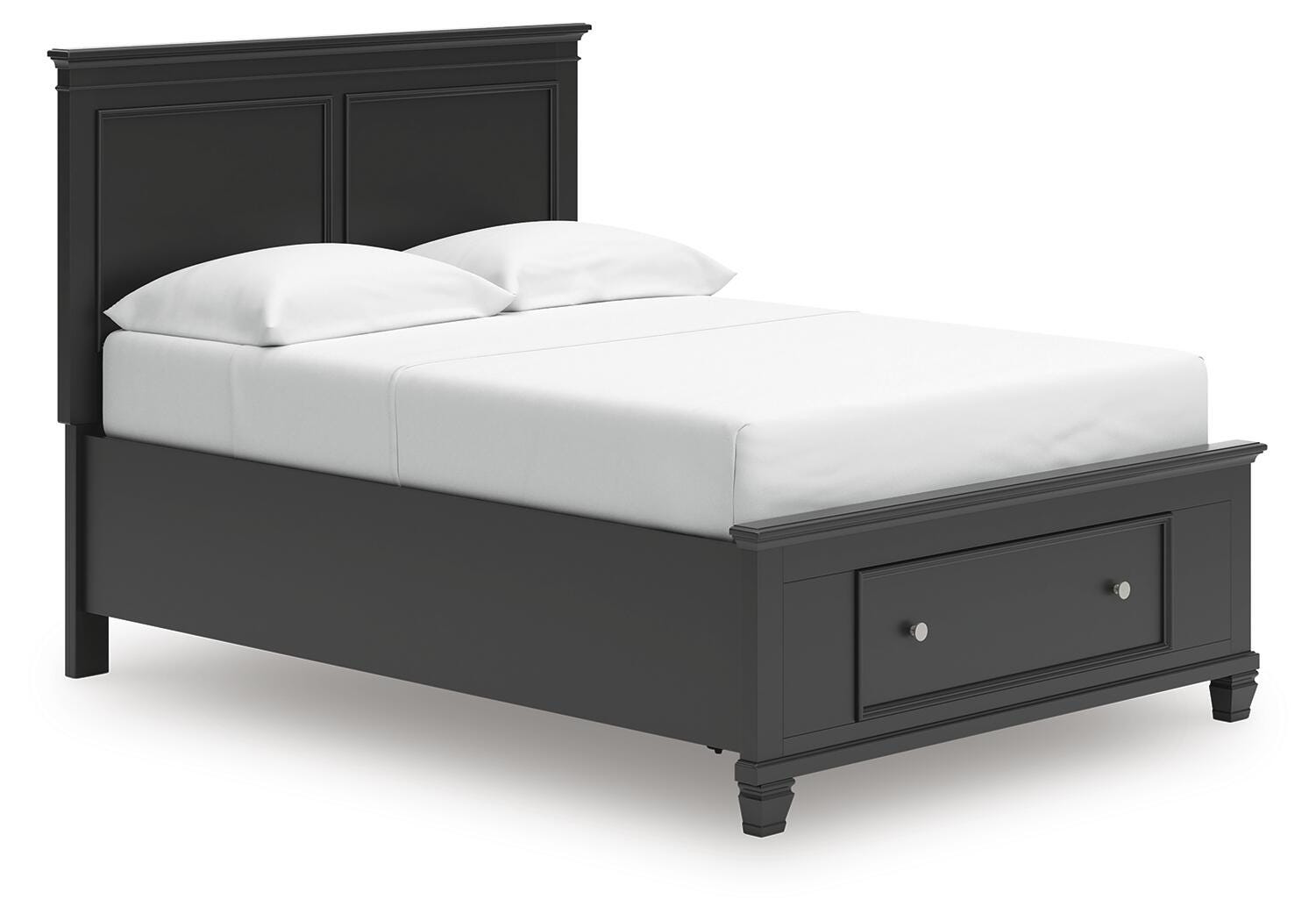 Lanolee Panel Storage Bed (Youth) - Black (B687-SI)