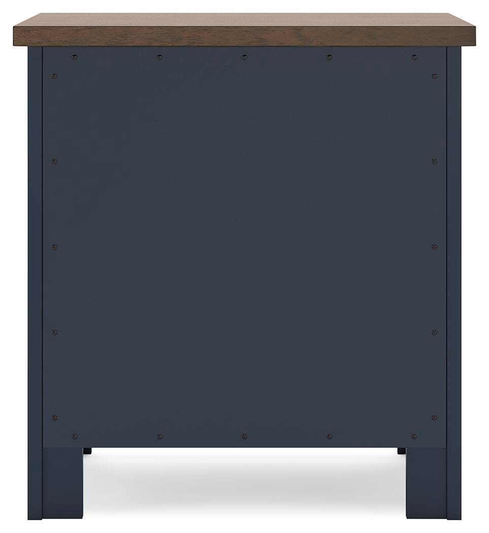 Landocken Nightstand - Brown/Blue (B414-SI) - Image 5