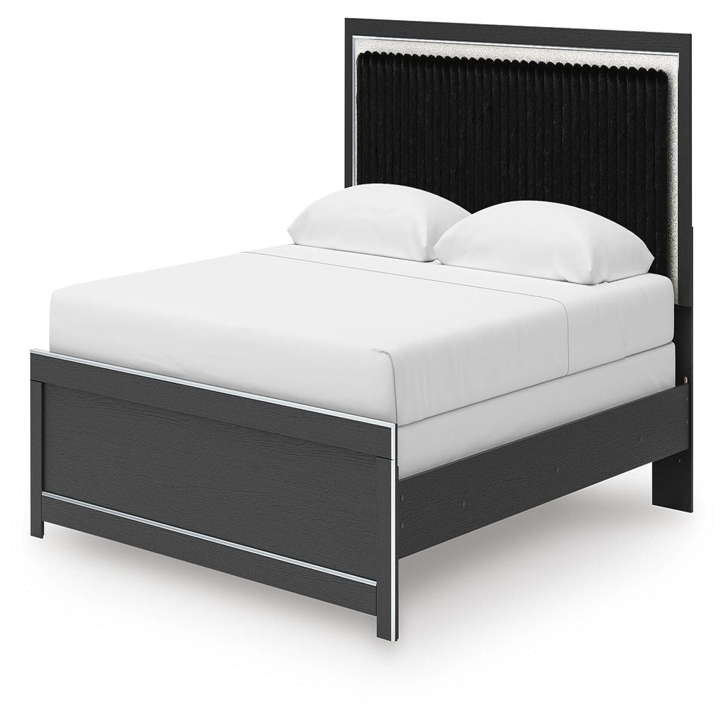 Zuraleus King Panel Bed, Dresser, Mirror and Nightstand (PCB3380-SI) - Image 15