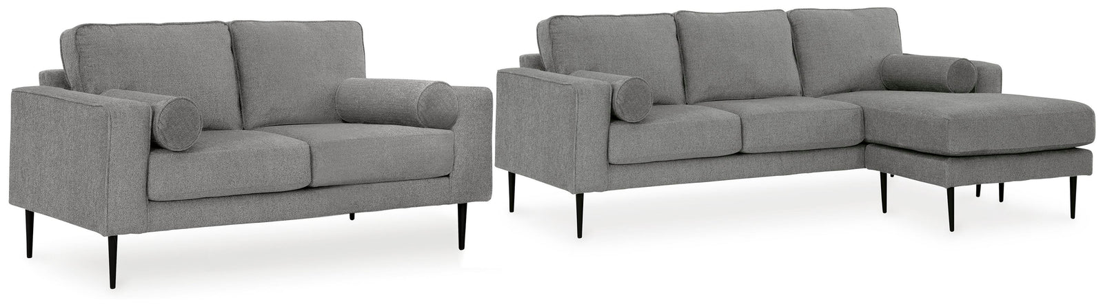 Hazela Sofa Chaise and Loveseat (41102-SI)