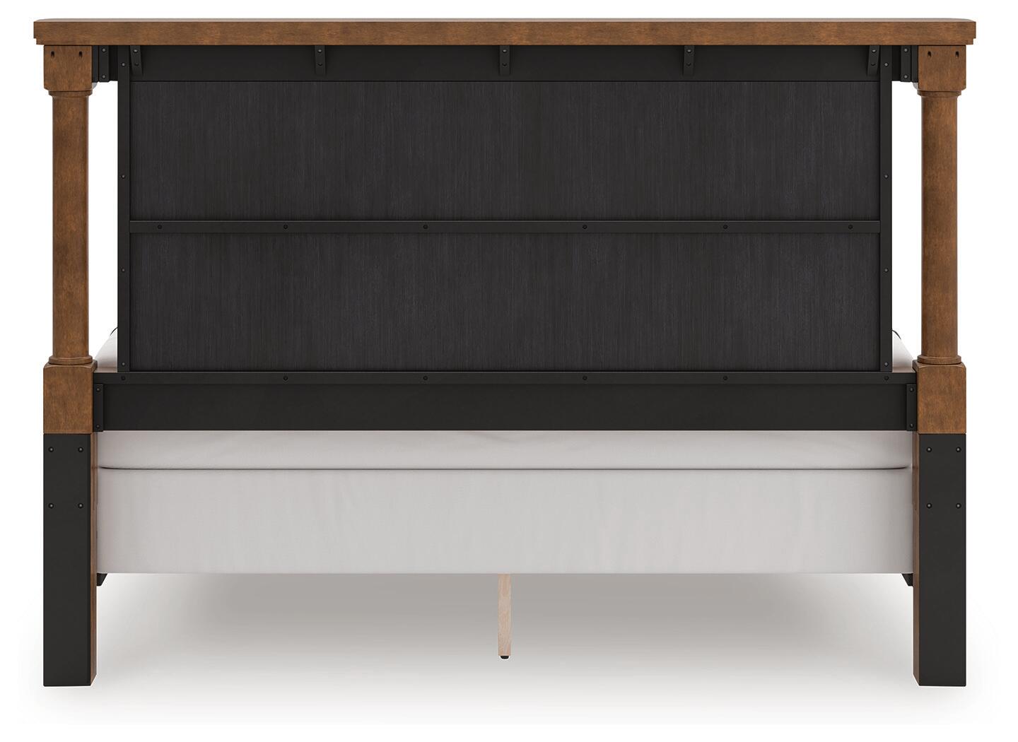 Rowlenstown King Poster Bed, Dresser and 2 Nightstands (PCB824-SI) - Image 10