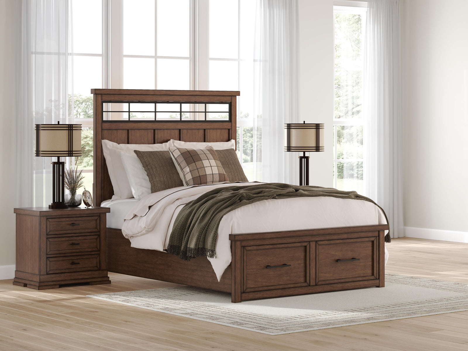 Taffenbrook Panel Storage Bed, Dresser and Mirror (B849-SI) - Image 17