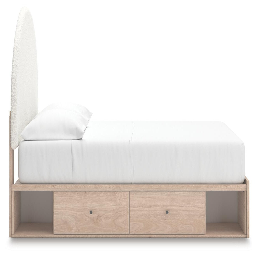Arloster Full Panel Storage Bed, Dresser, Mirror and Nightstand (PCB1566-SI) - Image 12