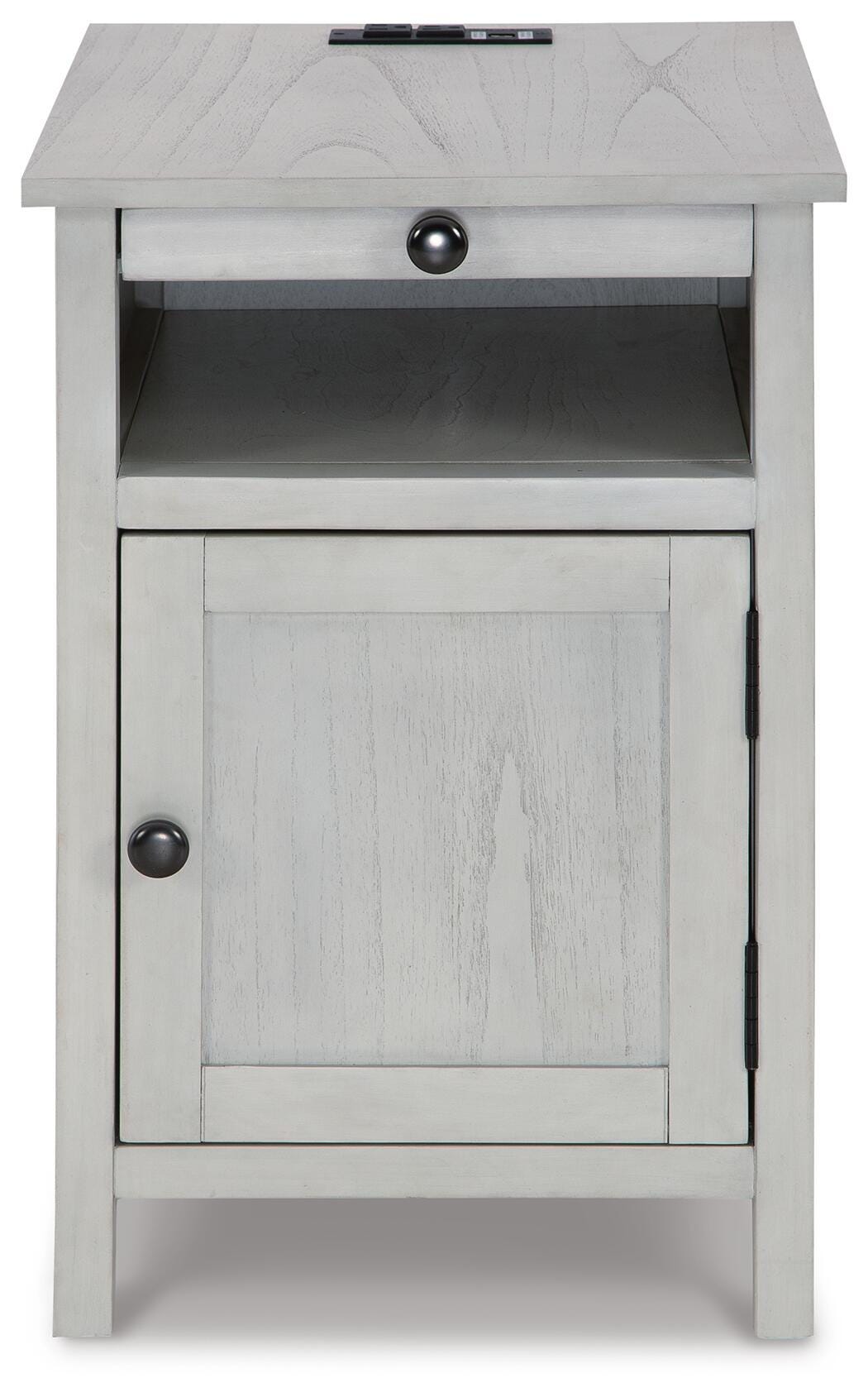 Treytown Chairside End Table - Antique White (T300-SI) - Image 3