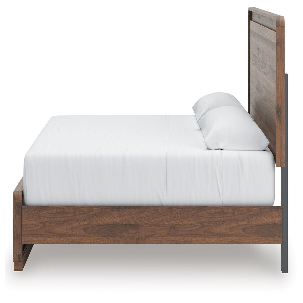 Fortlorn King Panel Bed, Dresser and Nightstand (PCB386-SI) - Image 15