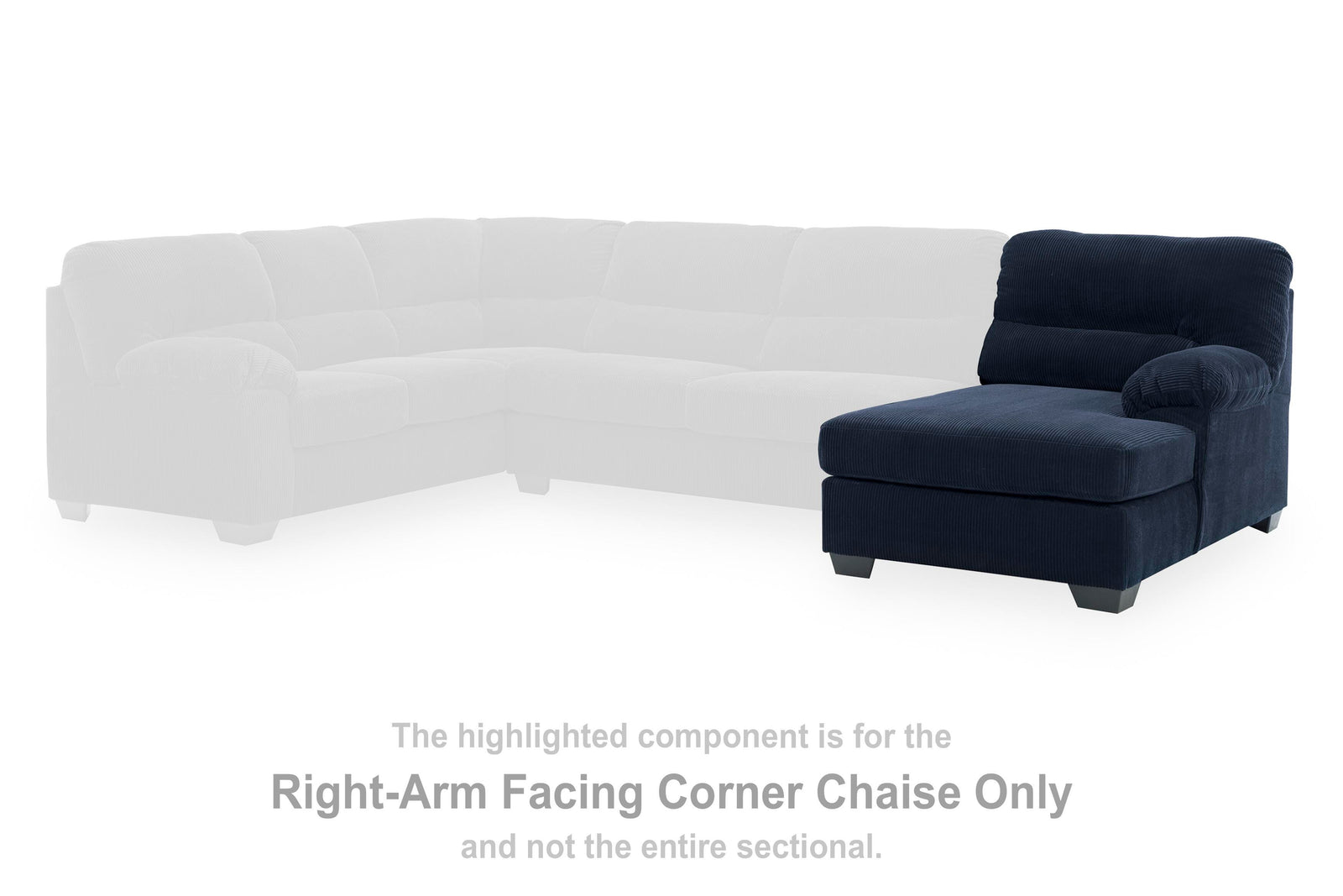 SimpleJoy Right-Arm Facing Sofa with Corner Wedge (24205-SI) - Image 34