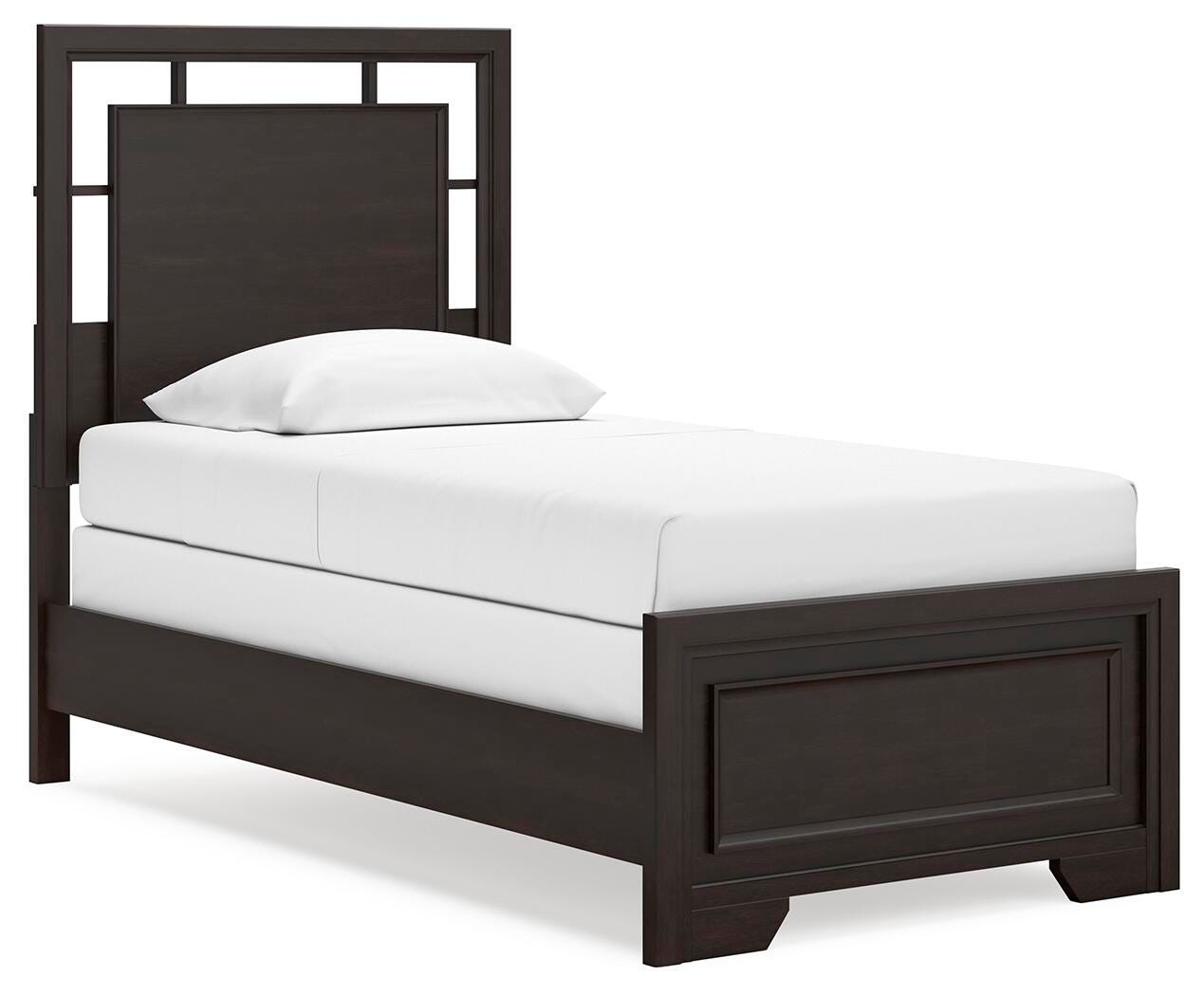 Covetown Panel Bed, Dresser and Mirror - Dark Brown (B441-SI) - Image 5
