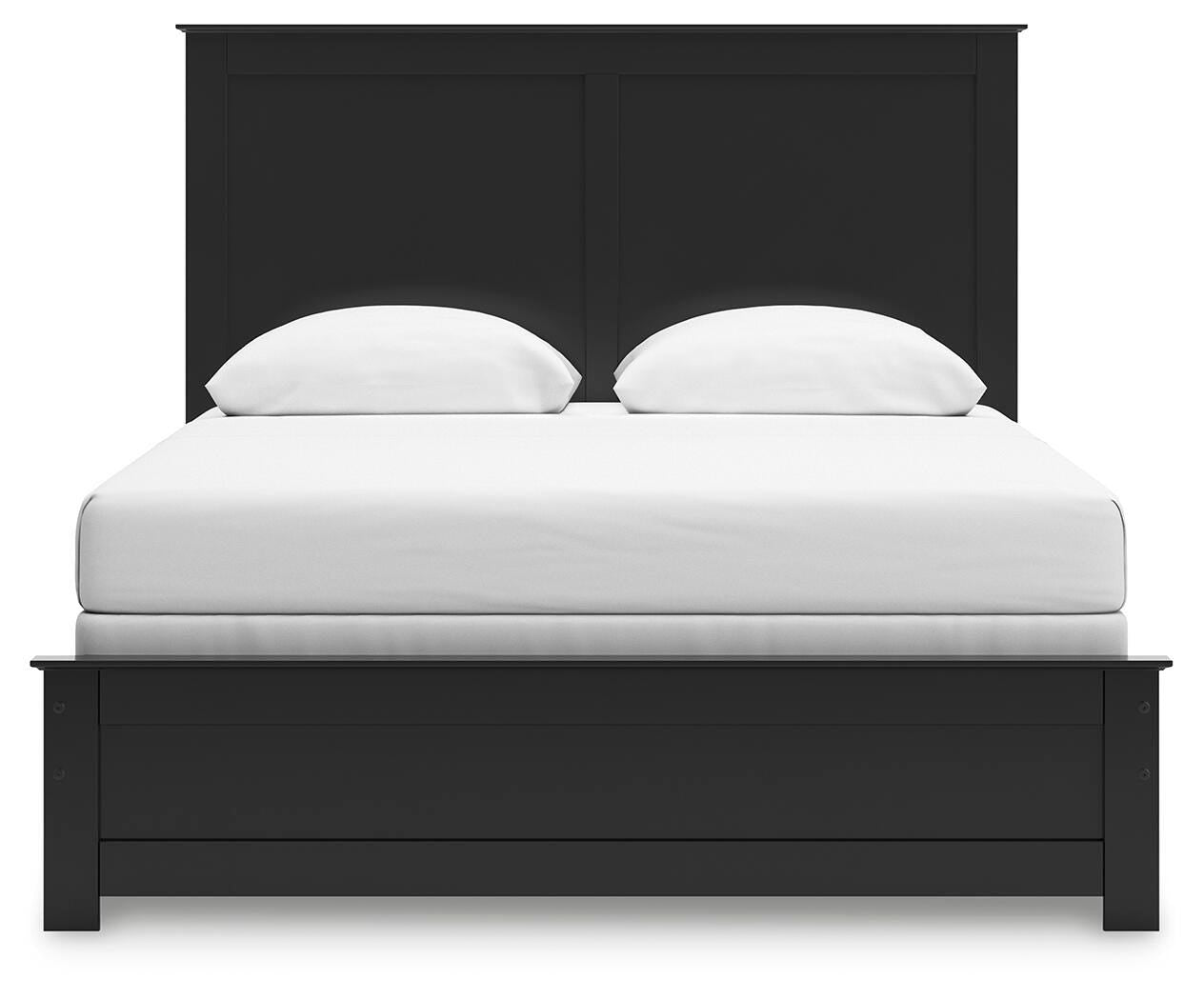 Maribel Panel Bed with Dresser, Mirror and 2 Nightstands - Black (B138-SI) - Image 9