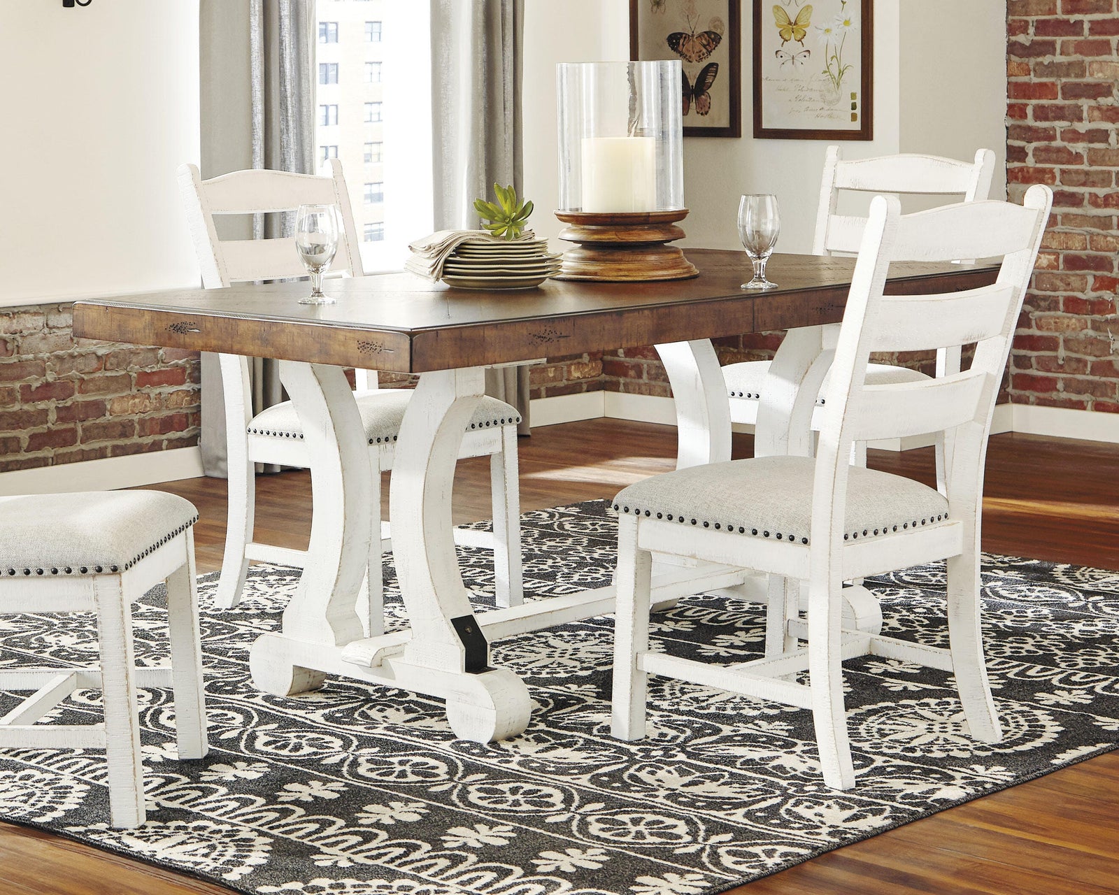 Valebeck Dining Table and 8 Chairs with Server (D546-SI) - Image 11