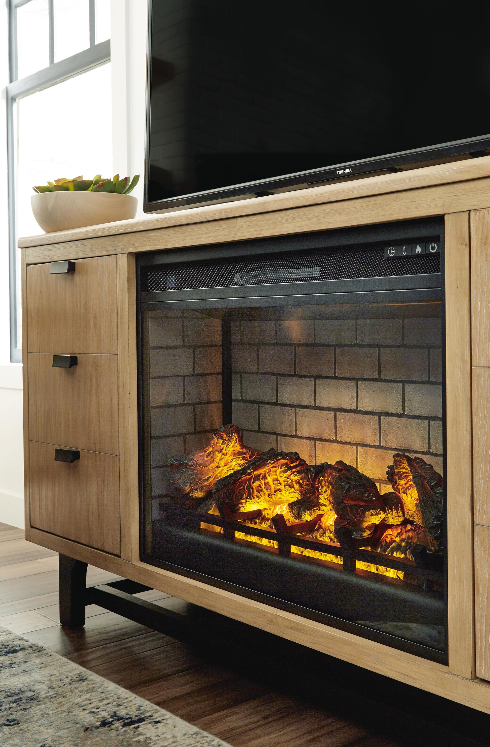 Entertainment Accessories Electric Infrared Fireplace Insert (W100-SI) - Image 8