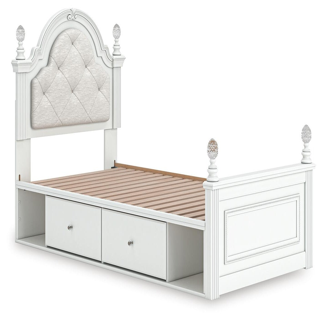 Kozlani Twin Upholstered Panel Storage Bed (PCB1819-SI) - Image 3