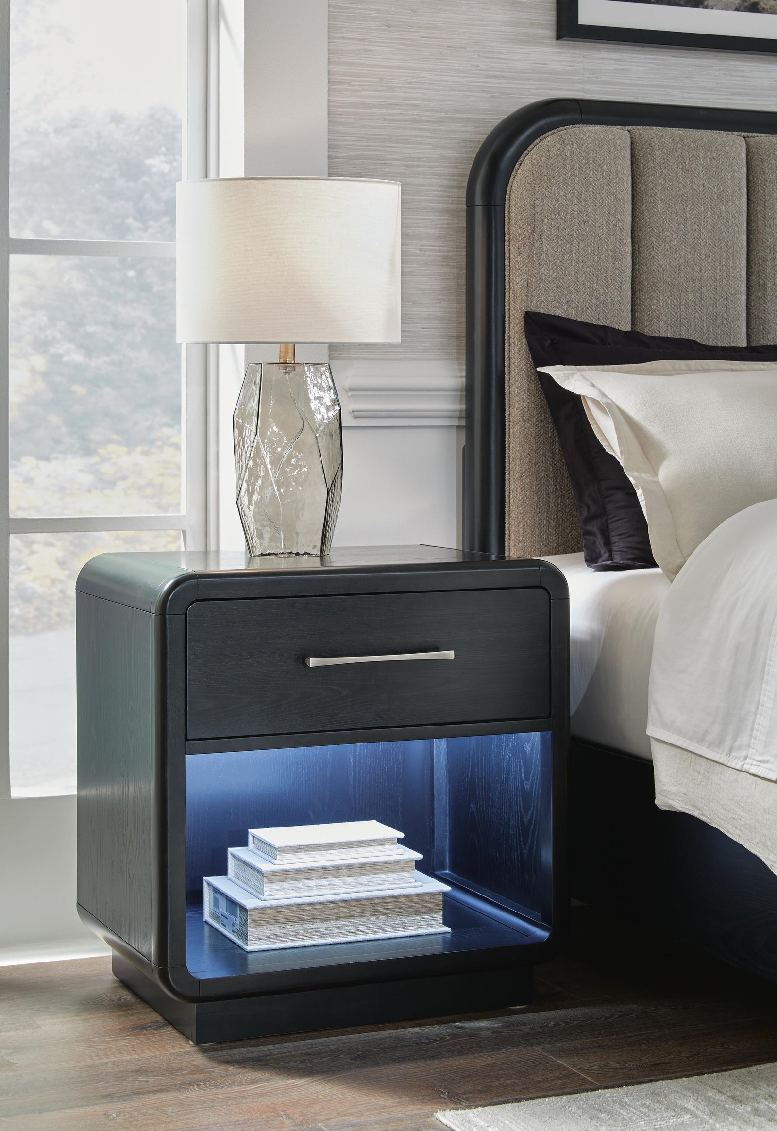 Rowanbeck Panel Bed, Dresser, Mirror, Chest and Nightstand (B821-SI) - Image 19