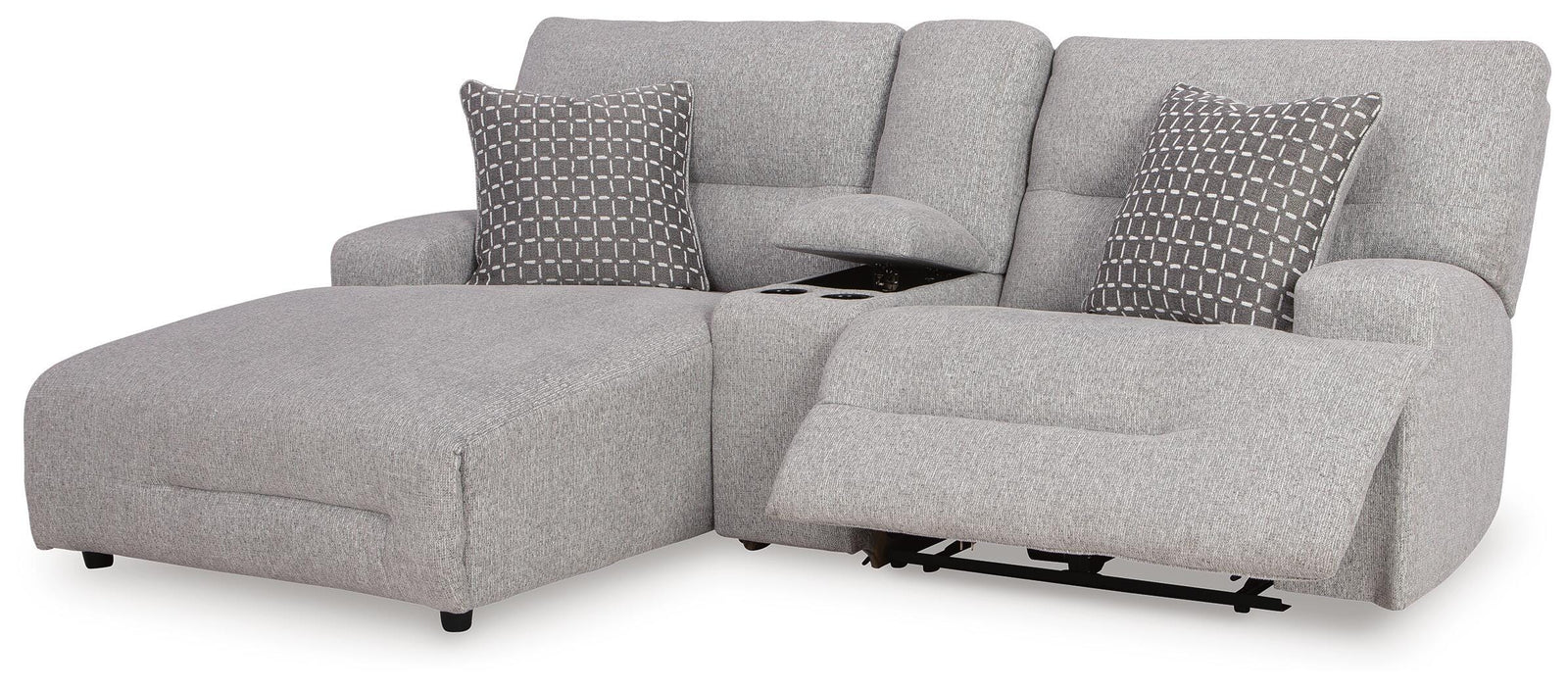 Acklen Place 3-Piece Power Reclining Sectional Sofa with Chaise (93605-SI) - Image 2