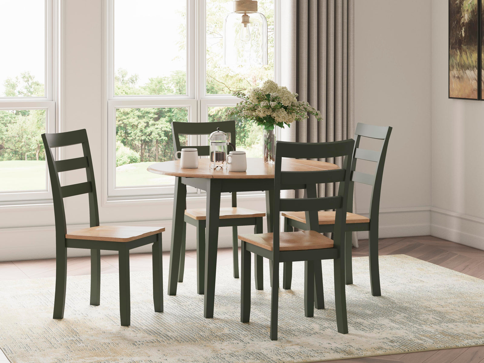 Gesthaven Dining Table and 4 Chairs (D401-SI) - Image 5