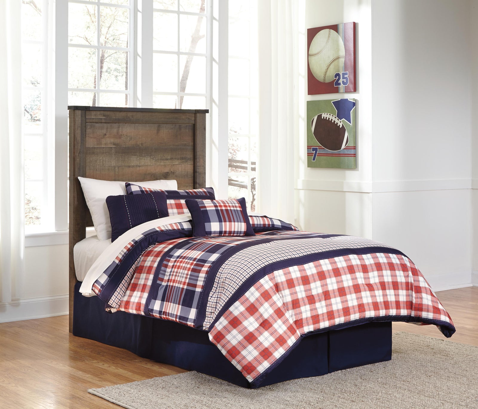 Trinell Panel Headboard - Brown (B446-SI) - Image 15