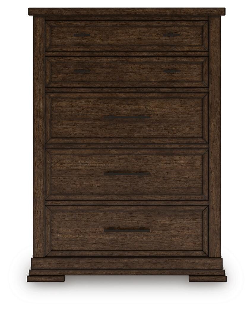 Taffenbrook Chest of Drawers - Medium Brown (B849-SI)
