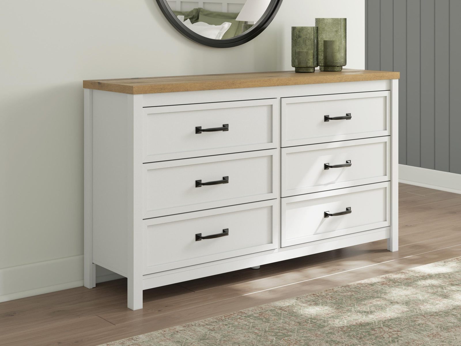 Kerisden Dresser - White/Brown (EB1480-SI) - Image 2