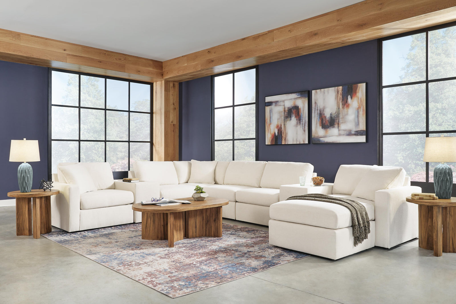 Modmax 6-Piece Sectional and Ottoman (92103-SI) - Image 23