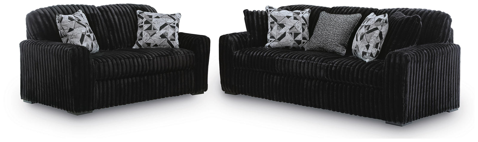 Midnight-Madness Sofa and Loveseat (98103-SI)