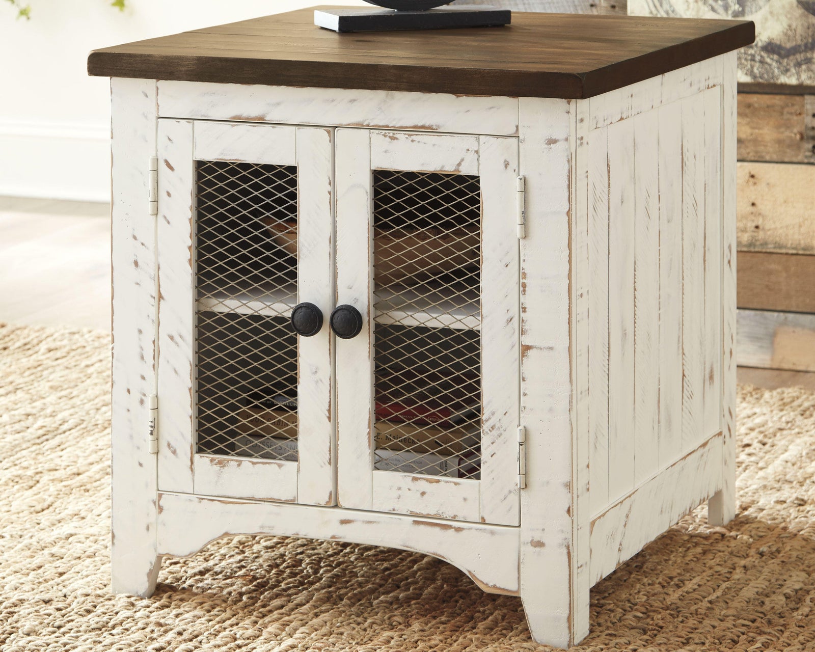 Wystfield End Table - White/Brown (T459-SI) - Image 2