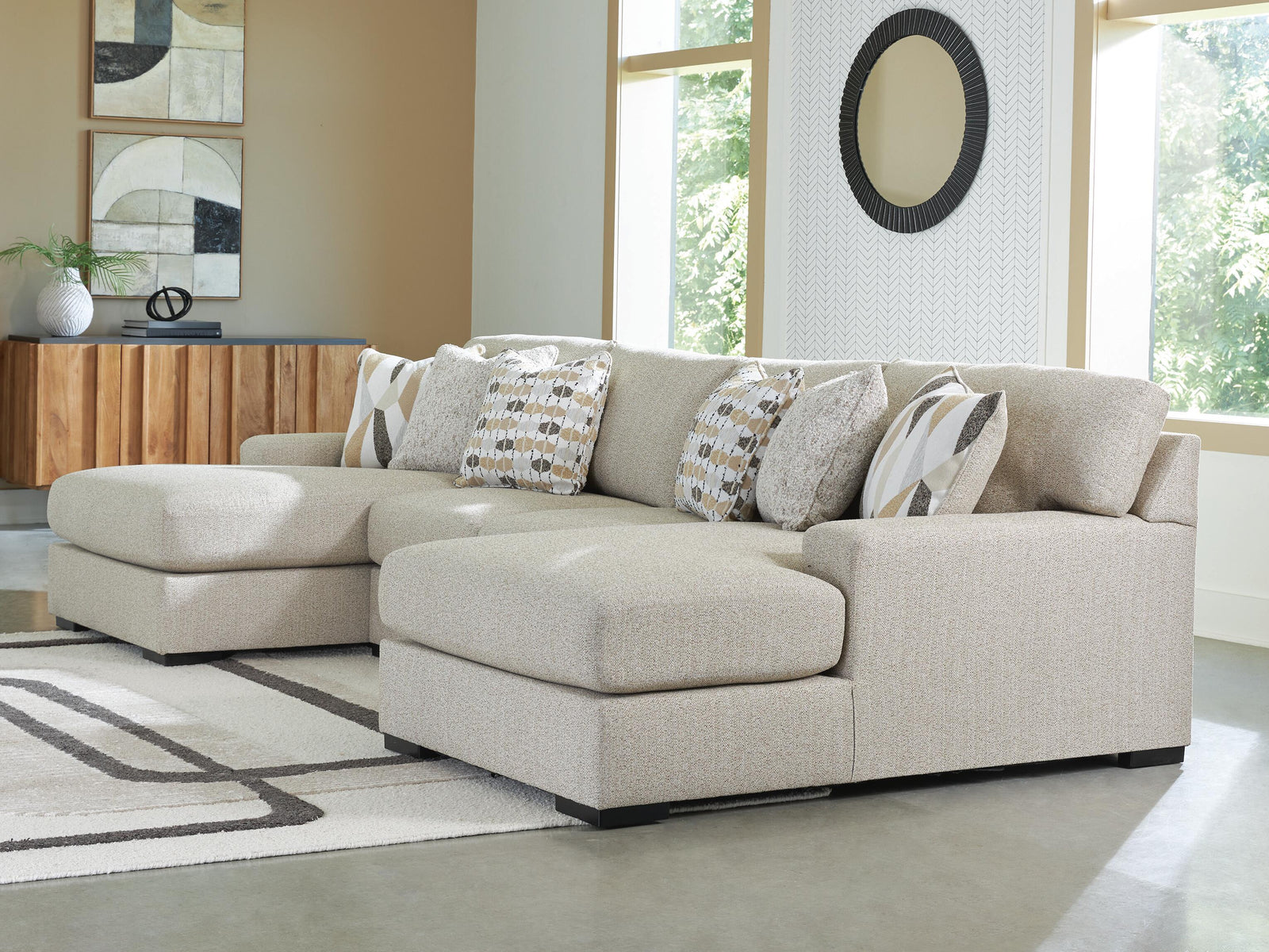 Laurelgrove 3-Piece Double Chaise Sectional (75105-SI) - Image 2