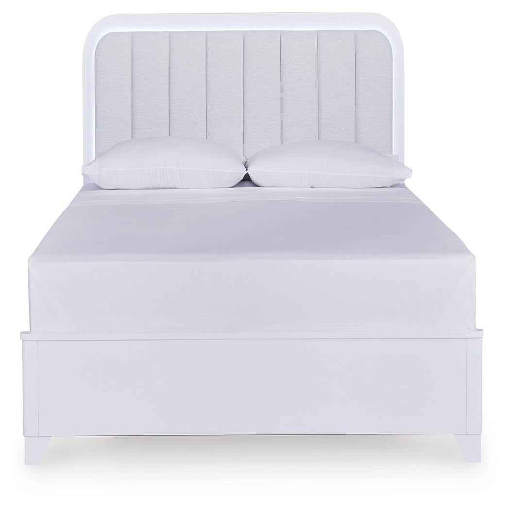Jarlee King Upholstered Panel Bed (PCB392-SI) - Image 4