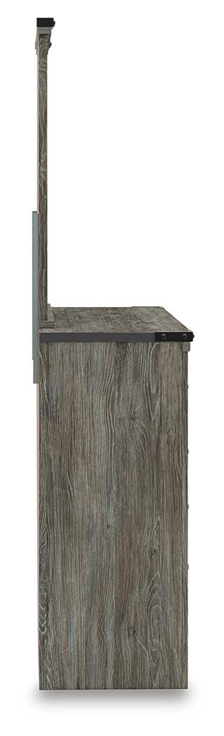Frandern Bookcase Bed with Storage, Dresser and Mirror (B4480-SI) - Image 5