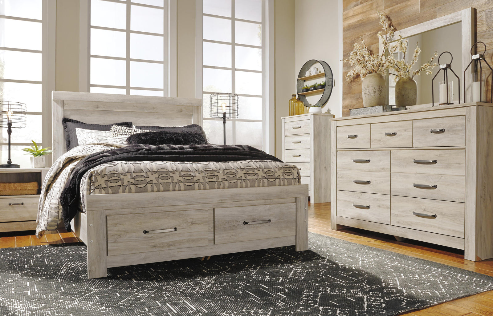 Bellaby Panel Headboard - Whitewash (B331-SI) - Image 7