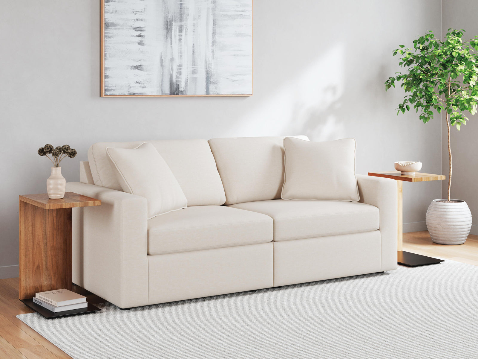Modmax 3-Piece Sectional Sofa and 2-Piece Sectional Loveseat (92103-SI) - Image 8