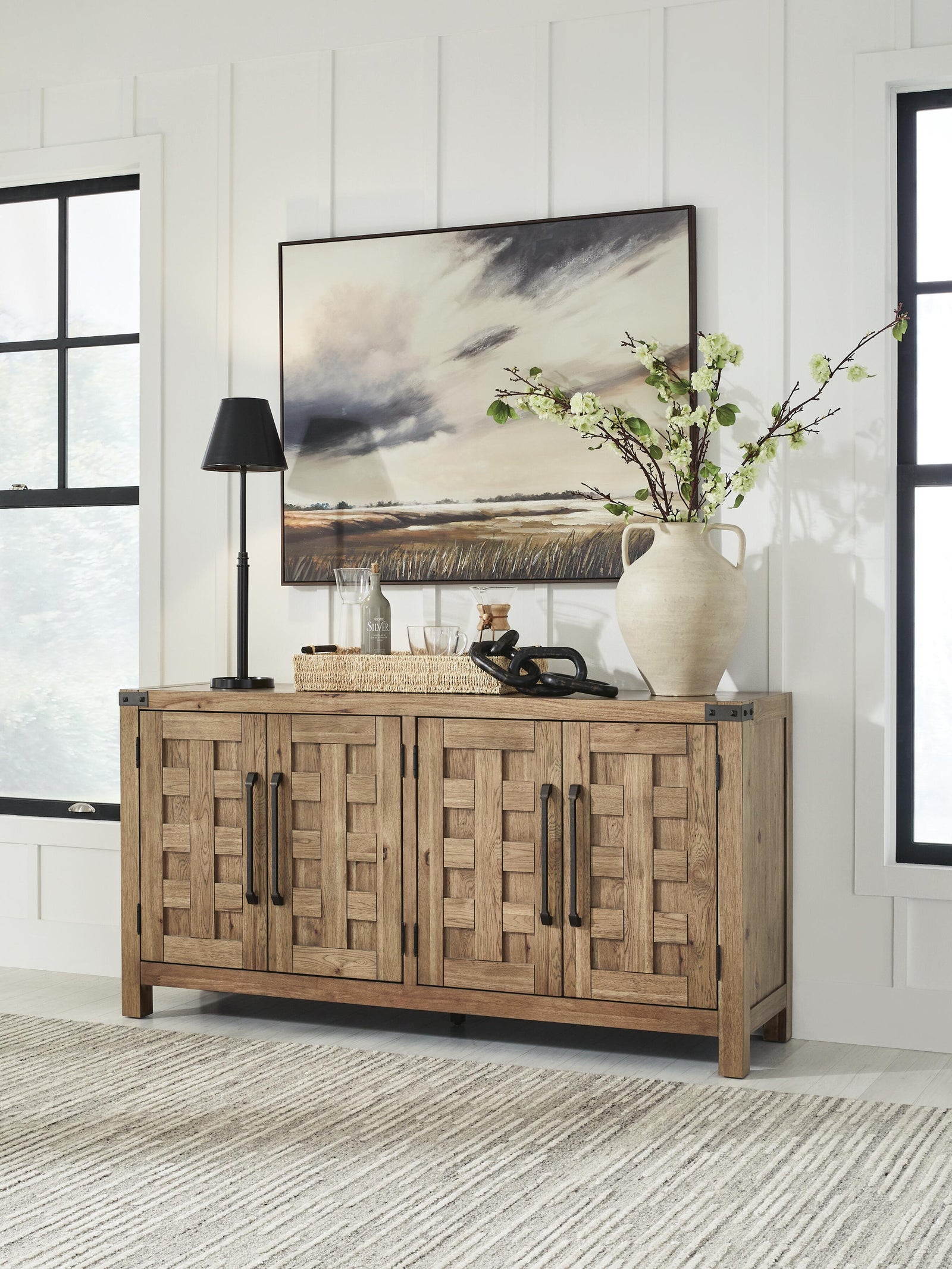 Ridgester Dining Server (D858-SI) - Image 2