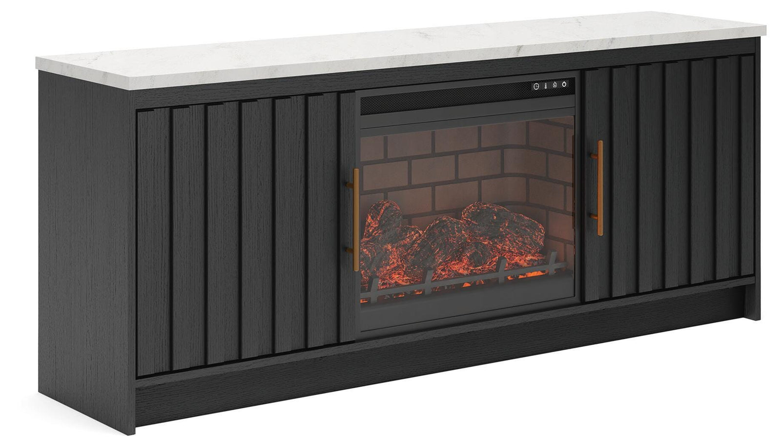Cadmori 63 TV Stand with Electric Fireplace (W2616-SI)