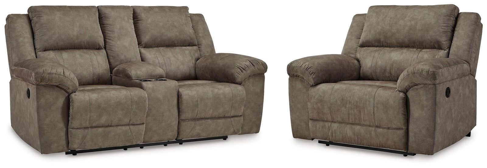 Laresview Reclining Loveseat and Oversized Recliner (37203-SI)