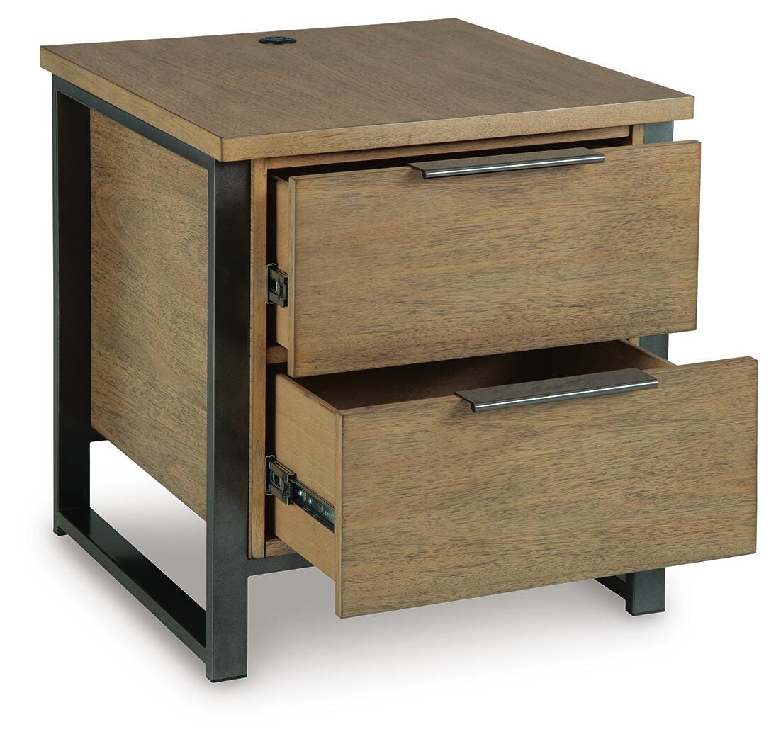 Montia End Table - Light Brown (T602-SI) - Image 3