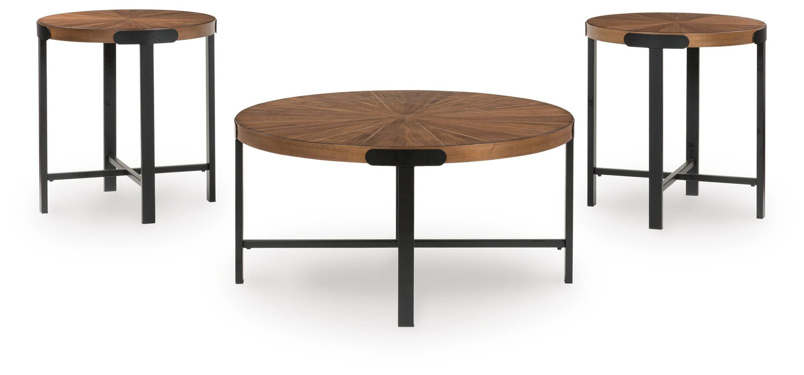 Crosstrail Table (Set of 3) - Brown (T483-SI) - Image 3