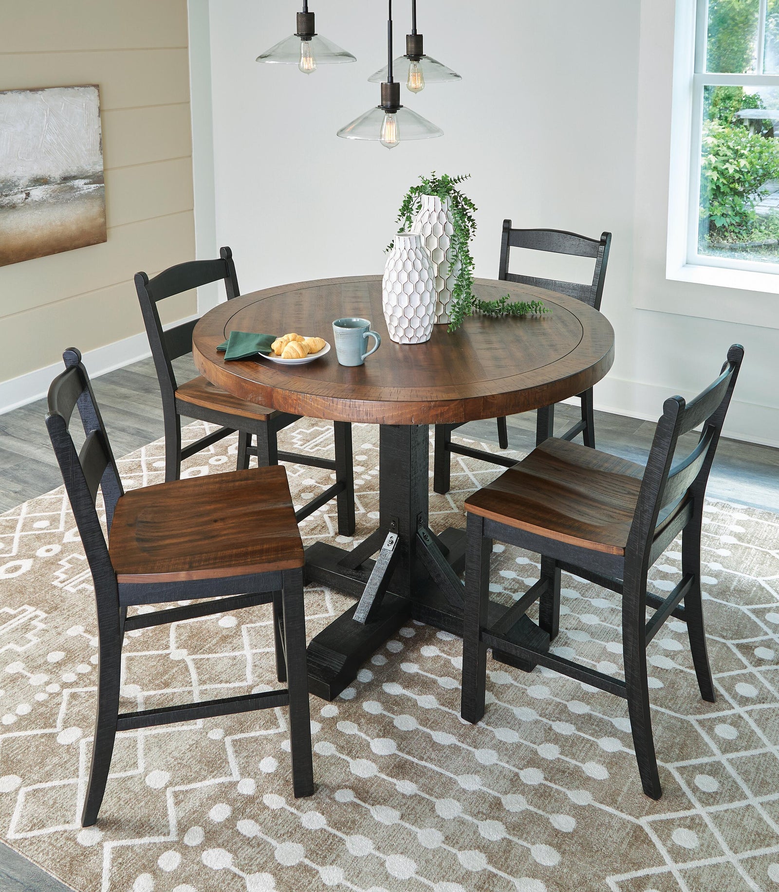 Valebeck Counter Height Dining Table and 4 Barstools (D546-SI) - Image 6