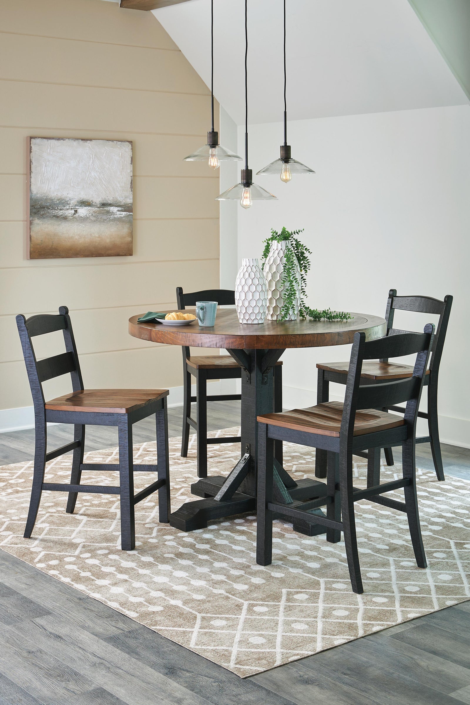 Valebeck Counter Height Dining Table and 4 Barstools (D546-SI) - Image 4
