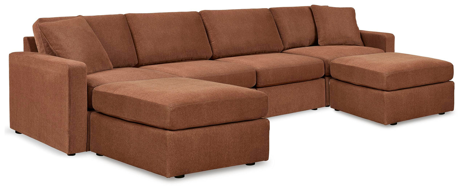 Modmax 4-Piece Sectional and 2 Ottomans (92102-SI)