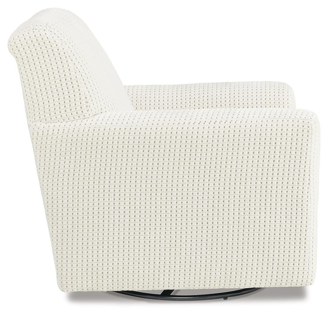 Herstow Swivel Glider Accent Chair (A3000365-SI) - Image 3